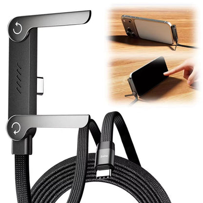 Title Fast Charging Foldable Phone Holder Cable